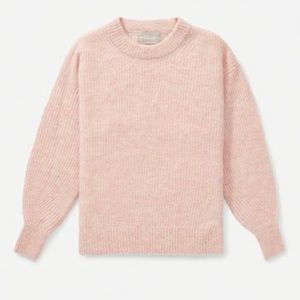Everlane The Oversized Alpaca Crew Sweater - small (Petal)